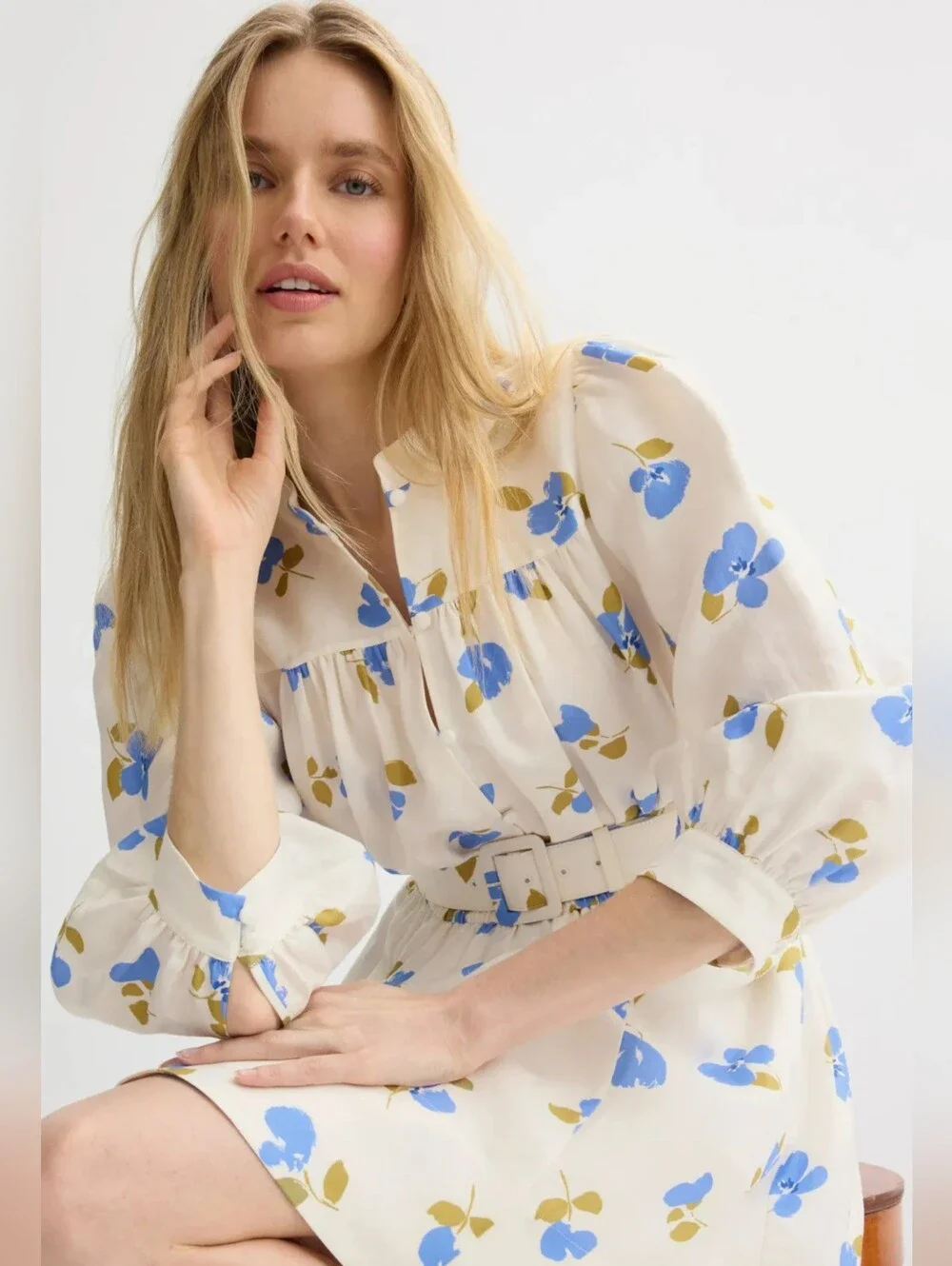 Kate Spade New York Painterly Bouquet Shirt Dress Women Size 2
